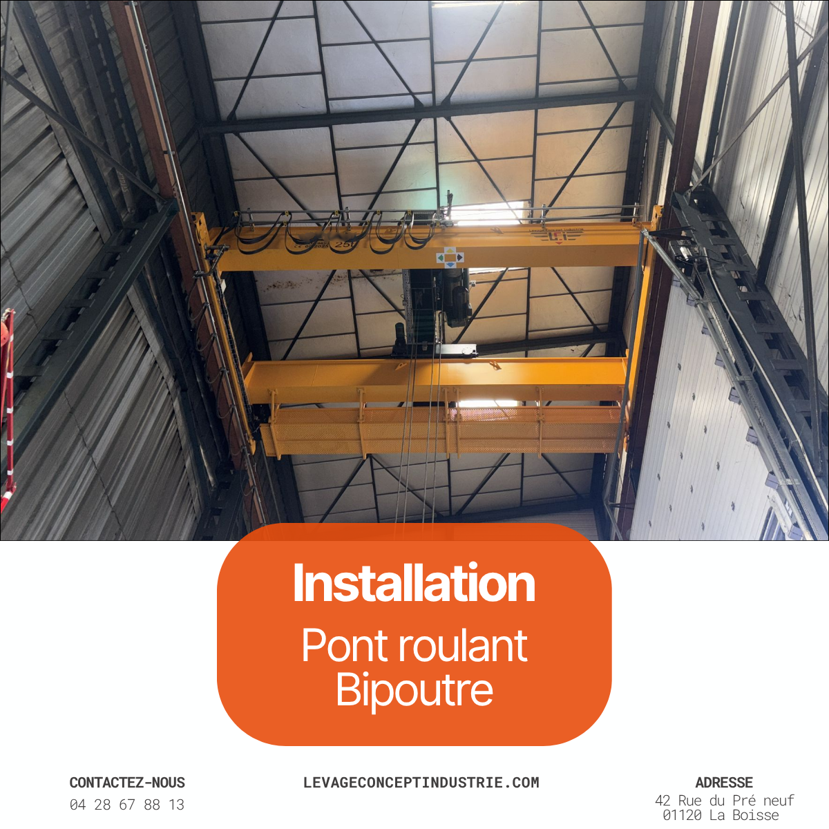 Installation Pont roulant Bipoutre