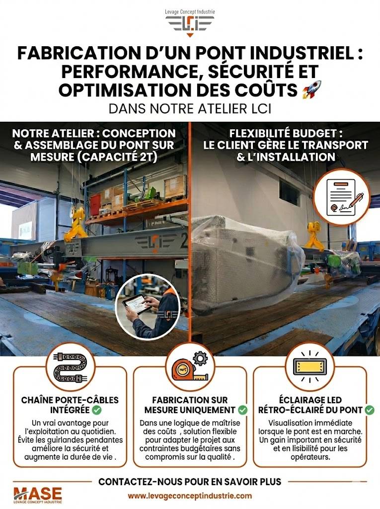 Fabrication d'un pont roulant en atelier