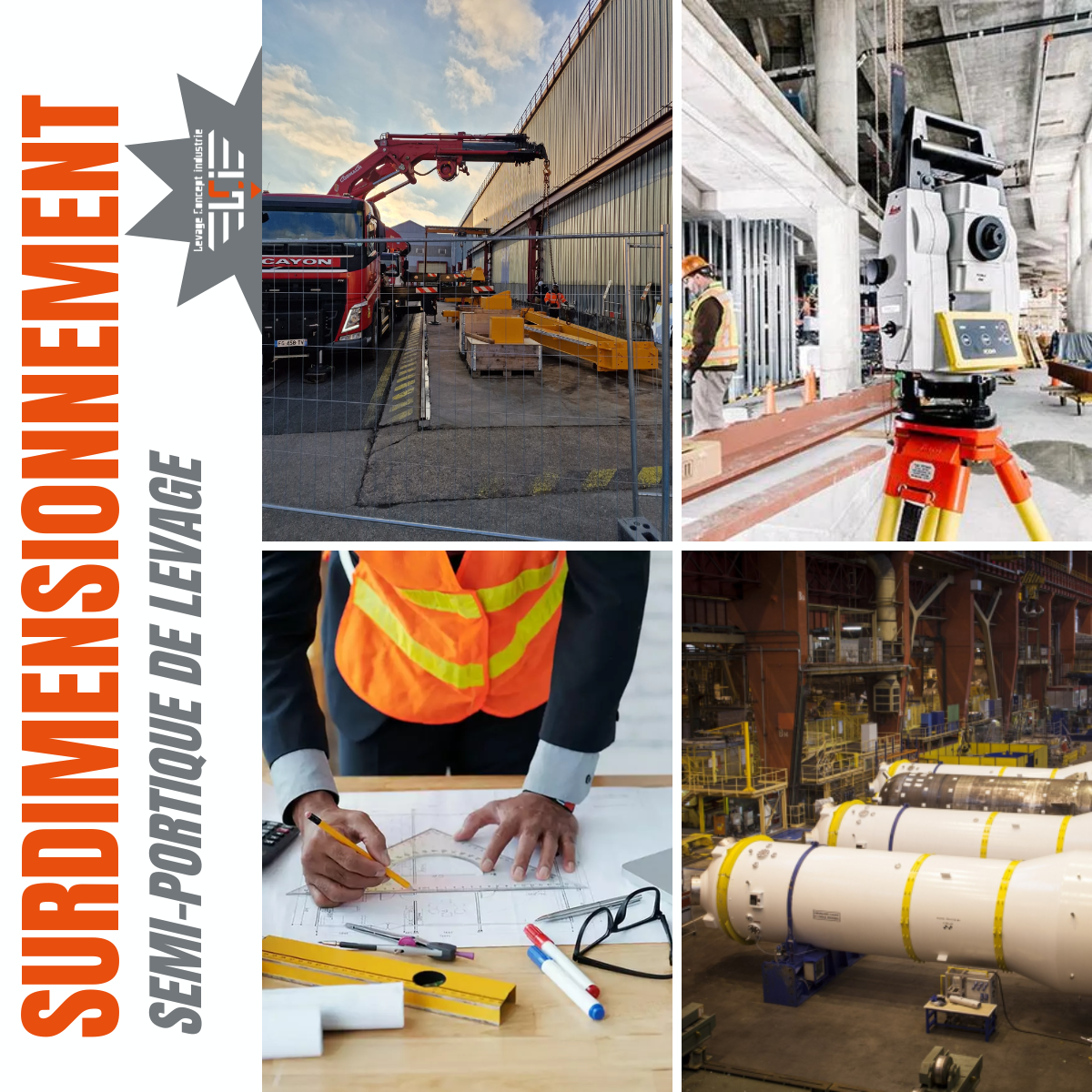 surdimensionnement et études du semi-portique