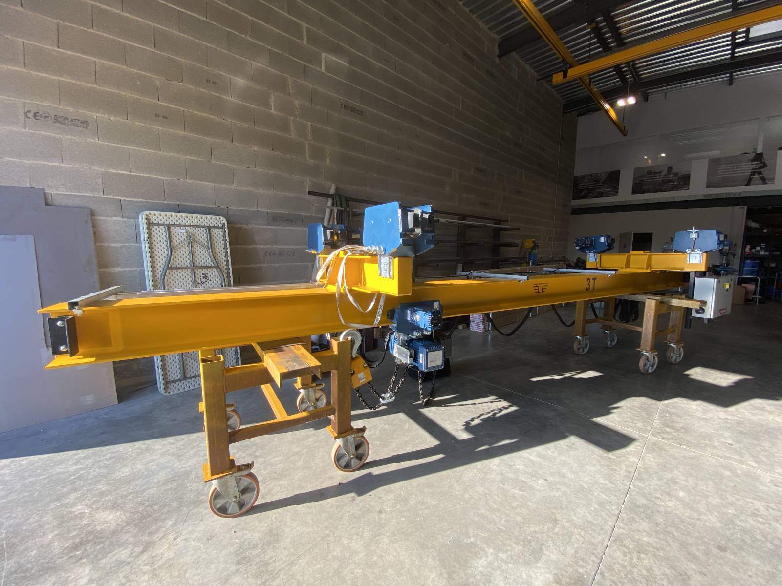 Conception pont roulant suspendu