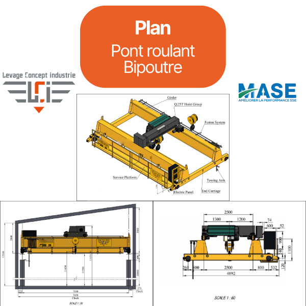 Plan Pont roulant Bipoutre