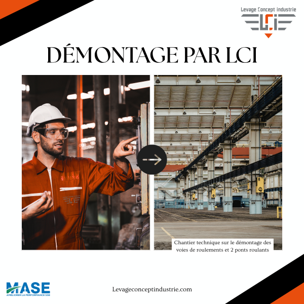 Voies de roulement & Ponts roulants (Démontage)