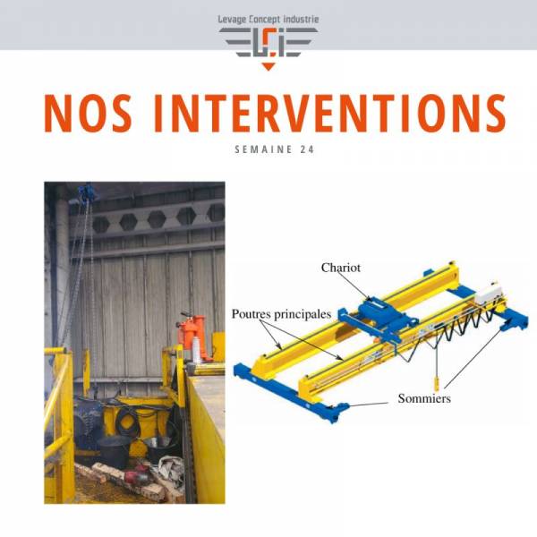 Changement des roulements sur un pont Roulant