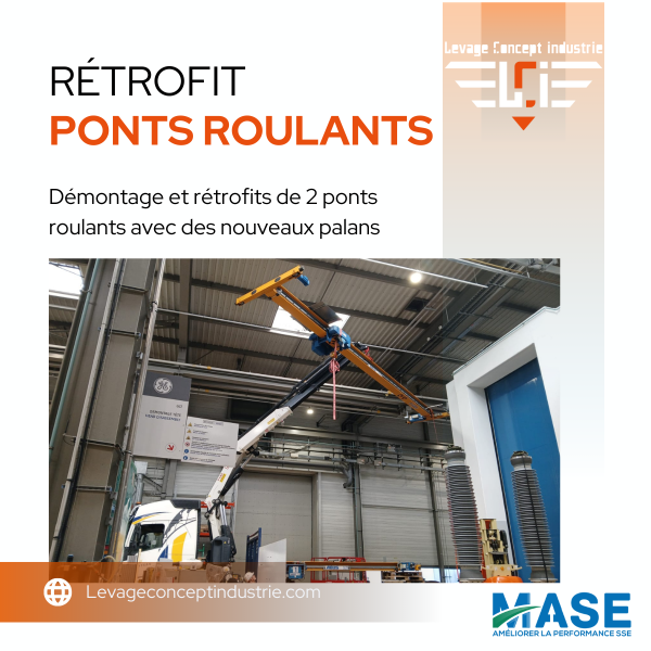 Rétrofit & Démontage de Ponts roulants 
