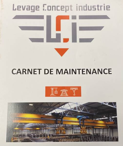 Carnet de maintenance levage industriel