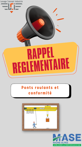 Rappel réglementaire : vos ponts roulants sont-ils en conformité ?